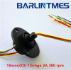 capsule slip ring with 18mm(OD) 12circuits 2A for robot rotary table from Barlin Times