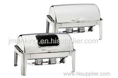 Deluxe Rectangular Roll Top Chafer or within window