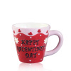 8 oz insulated double wall ceramic coffee cup in valentine's day