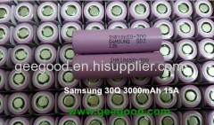Samsung 18650 3000mAh battery cell