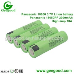 Original Panasonic NCR 18650PF 18650 PF 2900mAh 10A high power li-ion battery