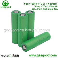 Sony VTC 4 VTC 5 VTC 6 2100mAh 2600mAh 3100mAh 30A high amp vape battery power tool battery