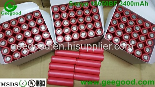 Red Sanyo 18650GA 18650BF 3400mAh 3500mAh 10A high power high capacity 18650 batteries