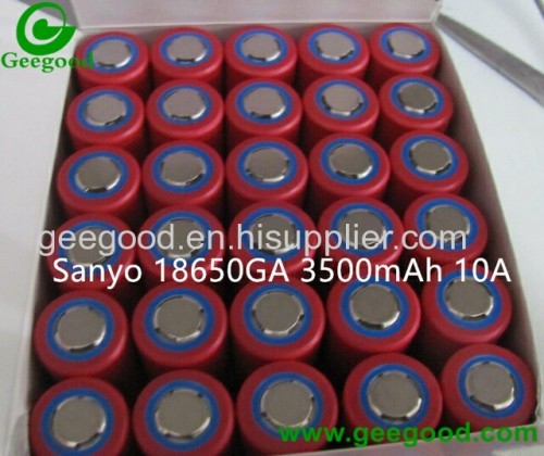 Red Sanyo 18650GA 18650BF 3400mAh 3500mAh 10A high power high capacity 18650 batteries