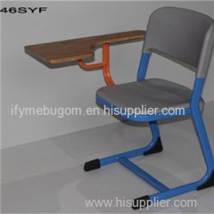 C1001e Plastic Chair With Writing Pad