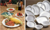 unbleached moulded pulp round plate dishes paper tableware