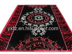 red+black color 220*240cm cloud blanket soft feeling