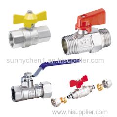 Quality-Assured high pressure natural gas safety valve brass ball valve for heating