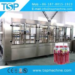 Automatic 3 in 1 monoblock orange fruit juice washing filling capping machine and production line