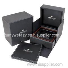 Rectangular Packaging For Watch With Recycled Grey Board Top Sheet Liner Sheet 4 Colors Embossing Uv Ink