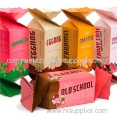 Rectangular Candy Boxes With 4 Colors Printed Recycled Paper