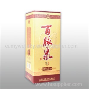 Rectangular Packaging For Wine With 4 Colors Recycled Paper Board Matte Varnish Effect CTP