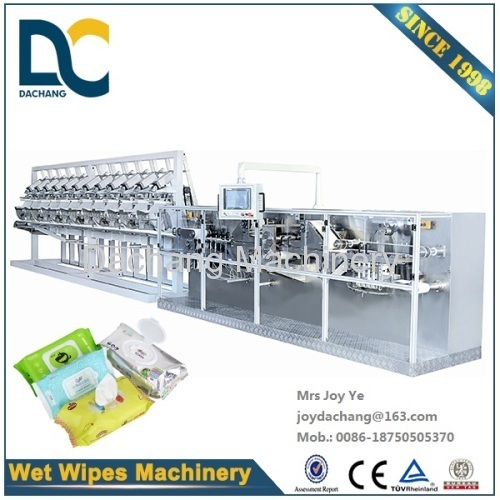 Full-auto multi-pieces wet wipes production line