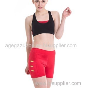 Radiance Slice Short Disco Pants In Red