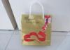 Christmas Gift Golden Plastic Tote Bags With Handles 26 30 10 cm