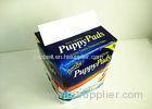 PE Biodegradable Patch Handle Bags Gravure Printing For Puppy Pads Packaging