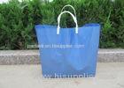 Blue Bottom Gusset Plastic Gift Bags Gloss Surface Water Resistance