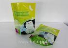 Moisture Proof Stand Up Pet Food Packaging With Zipper Top Closure