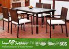 Steel Tube Frame Indoor Patio Furniture Dining Sets 7 Piece All Color