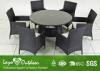 All Weather Deck And Patio Furniture Dining Sets With Clear Tempered Glass Top Table