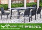 Farmhouse Extendable Dining Table Set Home Outdoor Furniture Grey / Brown Color