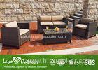 Outdoor Rattan Sofa Patio Seating Sets KD Style Backyard Furniture Steel Frame