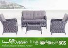 Aluminum Frame Rattan Sofa Furniture Patio Seating Sets All Colors