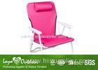 Folding Beach loungers outside / Outdoor Patio Chairs ISO9001 Approvaled