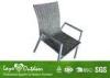 French Style Outside Patio Chairs Garden Dining Furniture With Sling Fabric