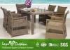 Outdoor Sectional Patio Furniture Dining Sets for Garden Alum / Round Wicker