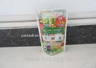 Laminated Foil Plastic Stand Up Packaging Pouches 120 Micron Thickness
