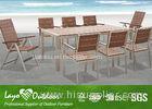 Artificial Wood Decking Fake / Faux Wood Patio Furniture Recycled Wood Outdoor Furniture
