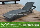 Wicker Patio Sun Loungers Folding Chaise Lawn Chairs Moisture Proof Feature