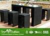 LY Factory Audit Passed Modern Design Patio Outdoor Fu Rattan Garden Bar Rattan Garden Bar Stool Set