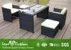 Customized Colorful Patio Furniture Dining Sets With Stone Top Dining Table