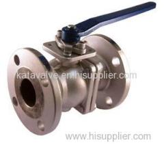 Stainless Steel 2 Piece Full Port Ball Valve with Flanged Connection Class 150