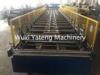 Trapezoidal Roof Panel Roll Forming Machine 0.3 - 0.8mm Thickness PPGI Material