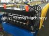 Metal Floor Decking Roll Forming Machine With Hydraulic De - Coiler Lifetime Service