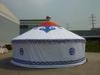 White PVC cover Family Mongolian Yurt Wind Resistance Tent For Winter SGS