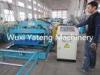 PPGI / GI Material Glazed Tile Roll Forming Machine Hydraulic Cutting Style