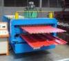 7.5 + 3KW Power Glazed Tile Roll Forming Machine 11500mm * 1800mm * 1600mm Size