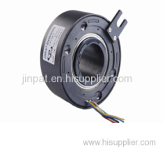 Slip Ring With Through Bore 50mm Various Lead With Fiber Brush Technology Customized Configurations