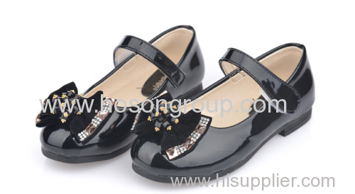 Black Chilren Shoes with bow