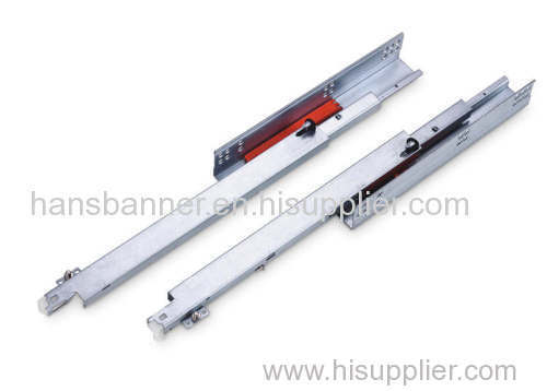full extension concealed drawer slide with push open
