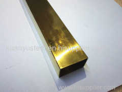 304 grade inox square gold colored tube exporter dealers
