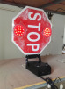 Reflective LED Bus Stop Signage Mechanism Device