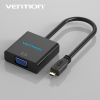 Micro HDMI to VGA Cable HDMI Male to Female VGA Adapter With 3.5mm Audio Jack&Power Supply For XBOX PS4