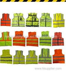 high visibility construction vest