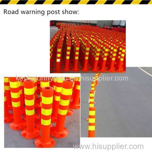 plastic warning road post barrier