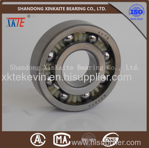 XKTE brand nylon cage conveyor idler bearing for mining machine from china bearing manufacture